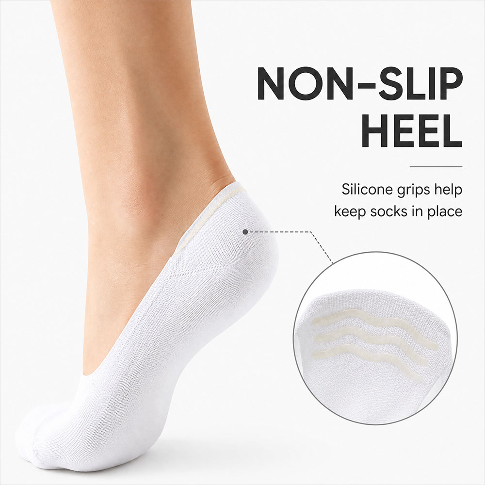6 Pairs Unisex Cotton No Show  – обзор и цена Invisibility Sock Loafer