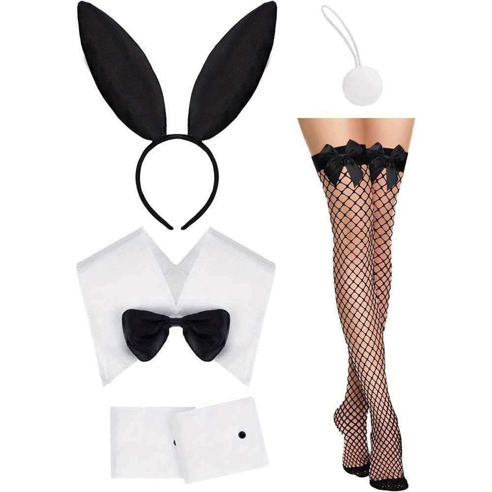 WomenCostume Set Black Bunny E – обзор и цена Fishnet Stocking Women
