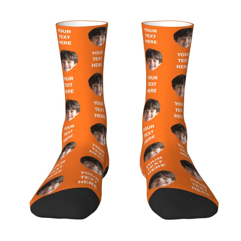 Personalized Photo Text Custom – обзор и цена Dress Sock Men