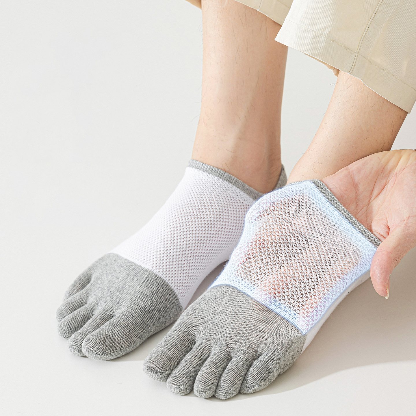 5 Pairs Men's No Show Toe Sock – обзор и цена Toe Sock Split