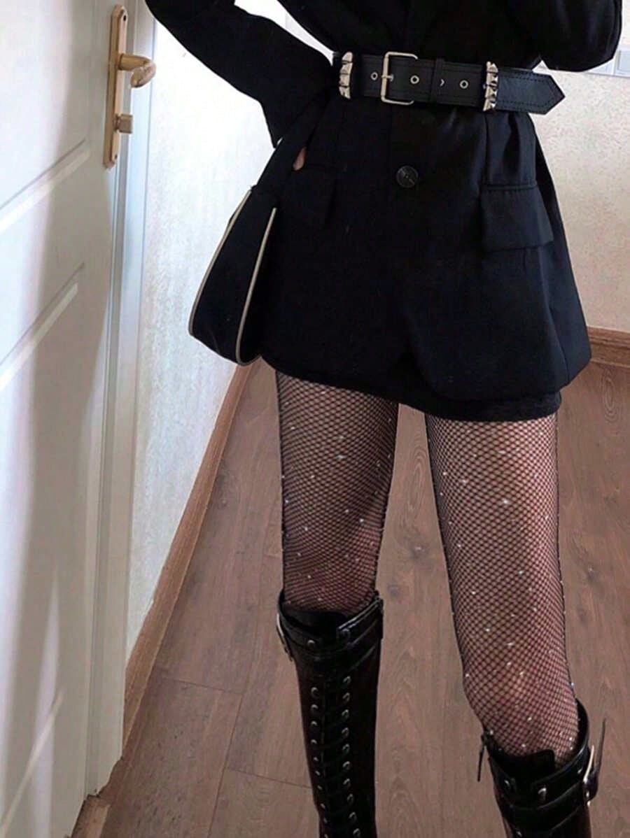 Women's Sheer Rhinestone Fishn – обзор и цена Tights Pantyhose Sheer