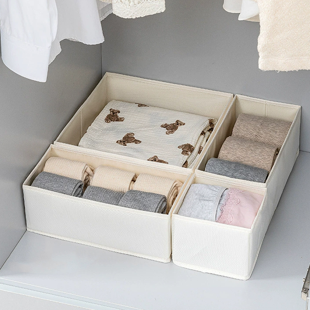 Foldable Cotton Linen Storage  – обзор и цена Sock Organizer Tray