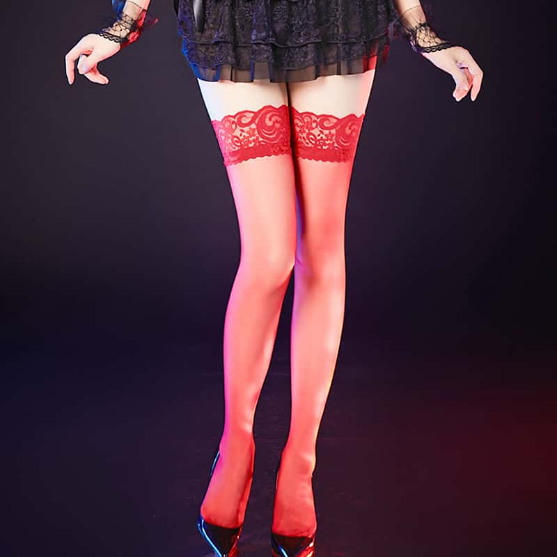 Thigh High Stripe Lace Stockin – обзор и цена Thigh High Sock Stay Up