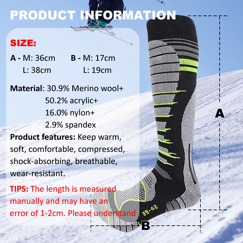 Merino Wool Ski Socks Cold Wea – обзор и цена Thermal Sock Winter