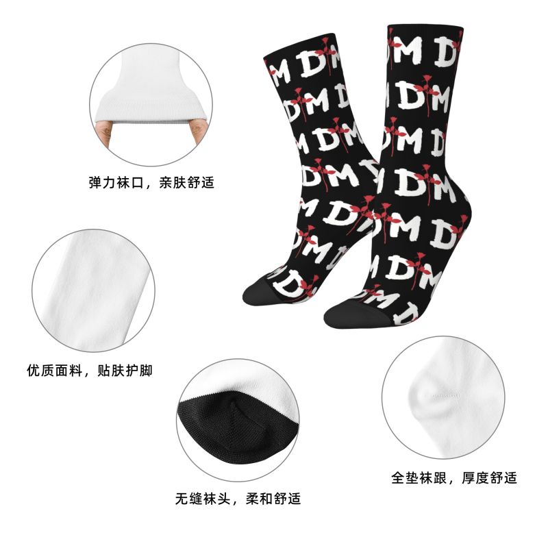 Custom Depeche Mode Mens Crew  – обзор и цена Dress Sock Men