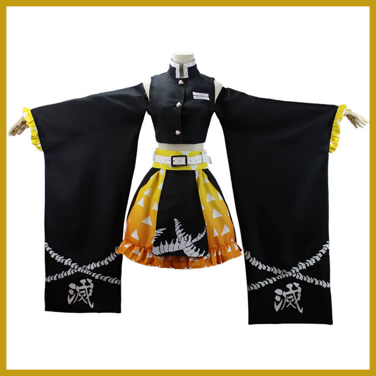 Anime Agatsuma Zenitsu Cosplay – обзор и цена Dress Sock Men
