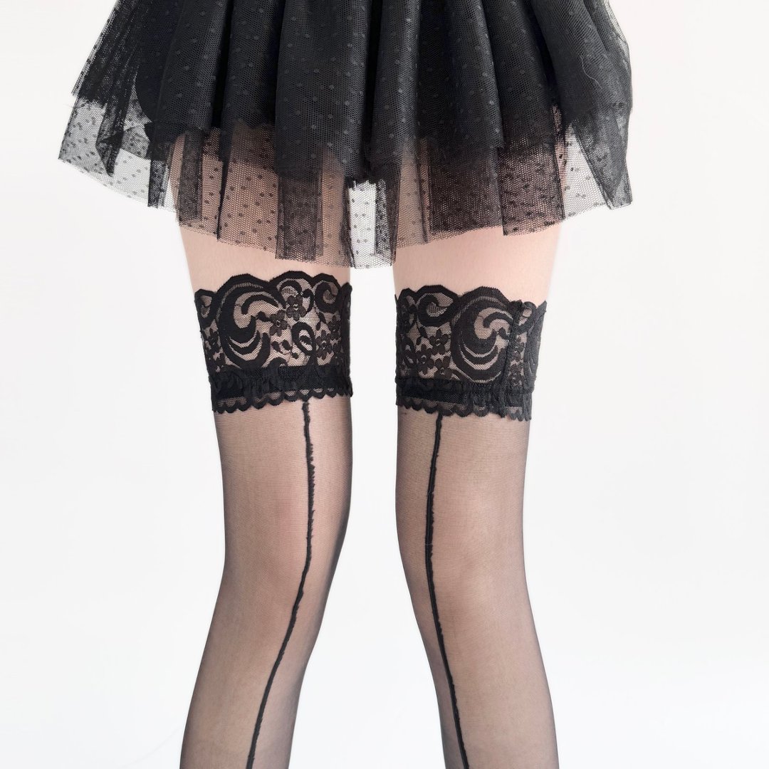 Lace Top Sheer Thigh High Stoc – обзор и цена Thigh High Sock Stay Up