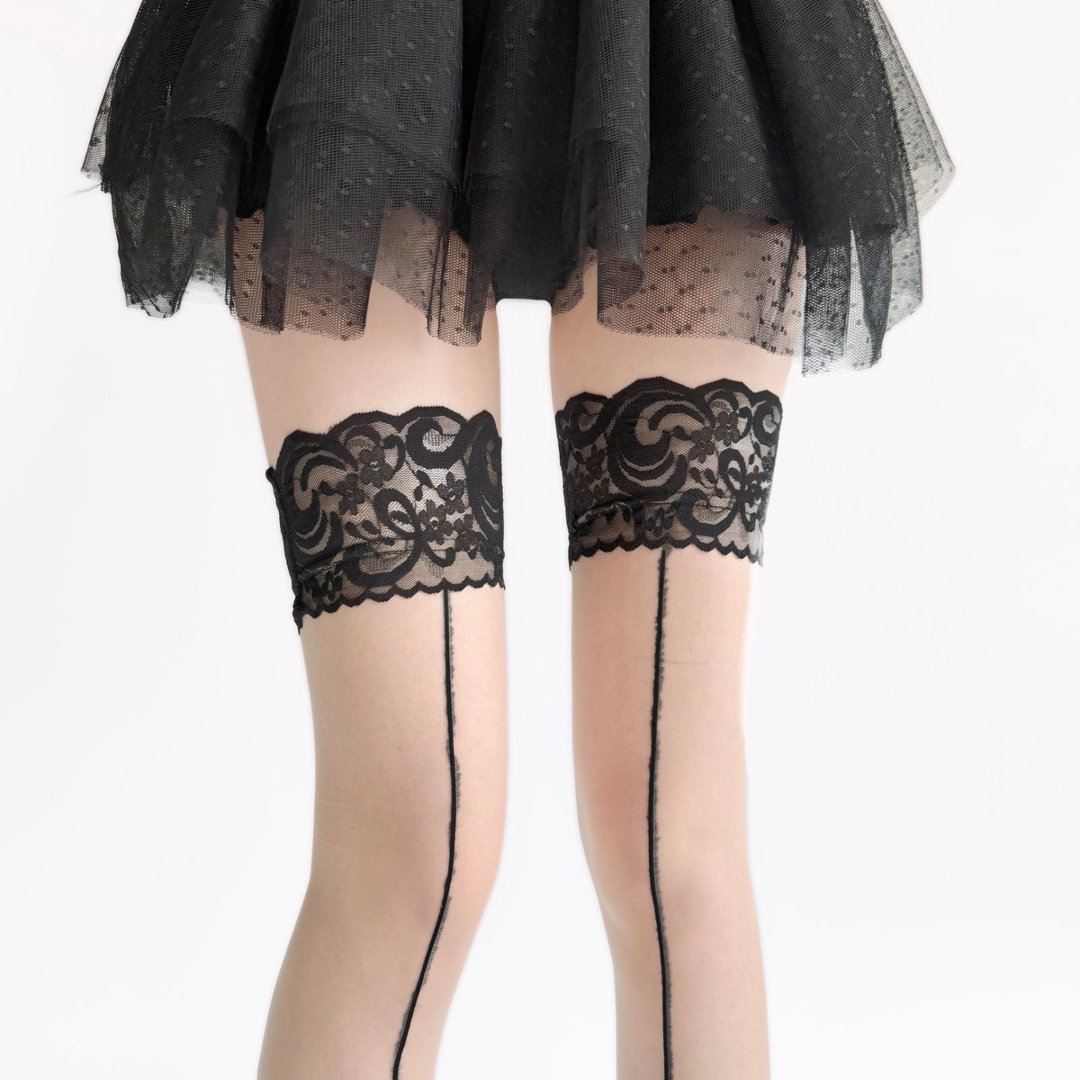 Lace Top Sheer Thigh High Stoc – обзор и цена Thigh High Sock Stay Up