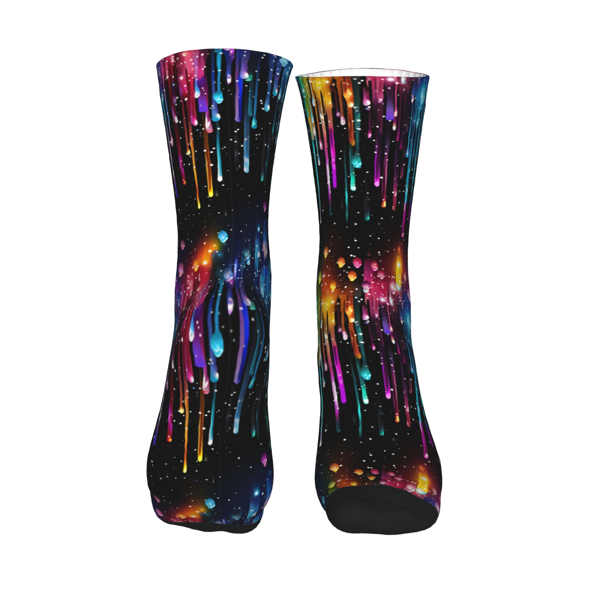 Cute Men's Dripping Rainbow Li – обзор и цена Dress Sock Men