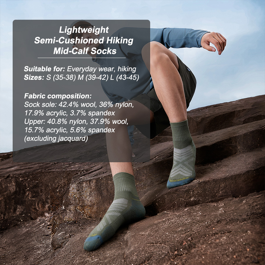 Naturehike Sport Socks Man Soc – обзор и цена Wool Hiking Sock