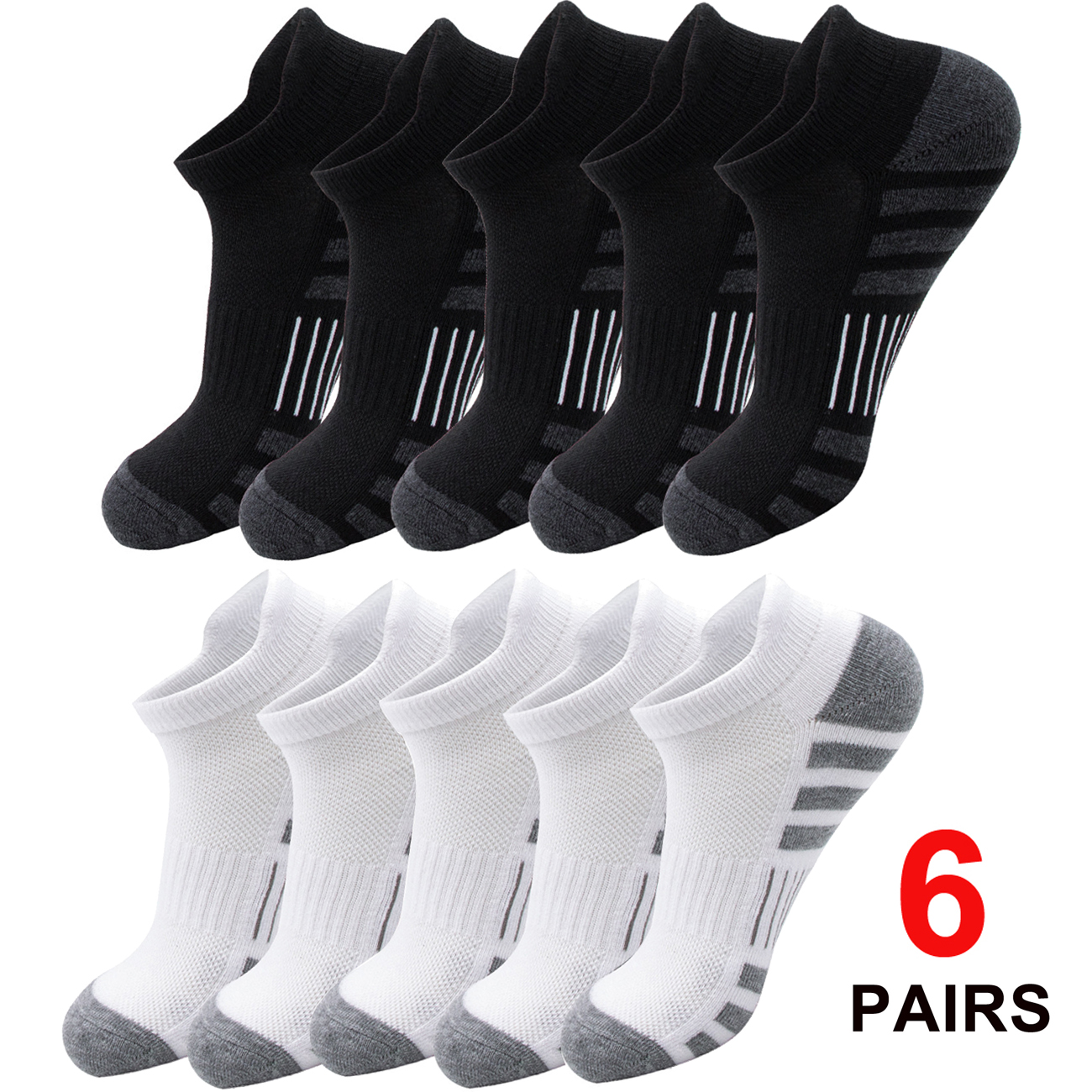6/24 Pairs Cushioned Breathabl – обзор и цена Athletic Sock Cushion
