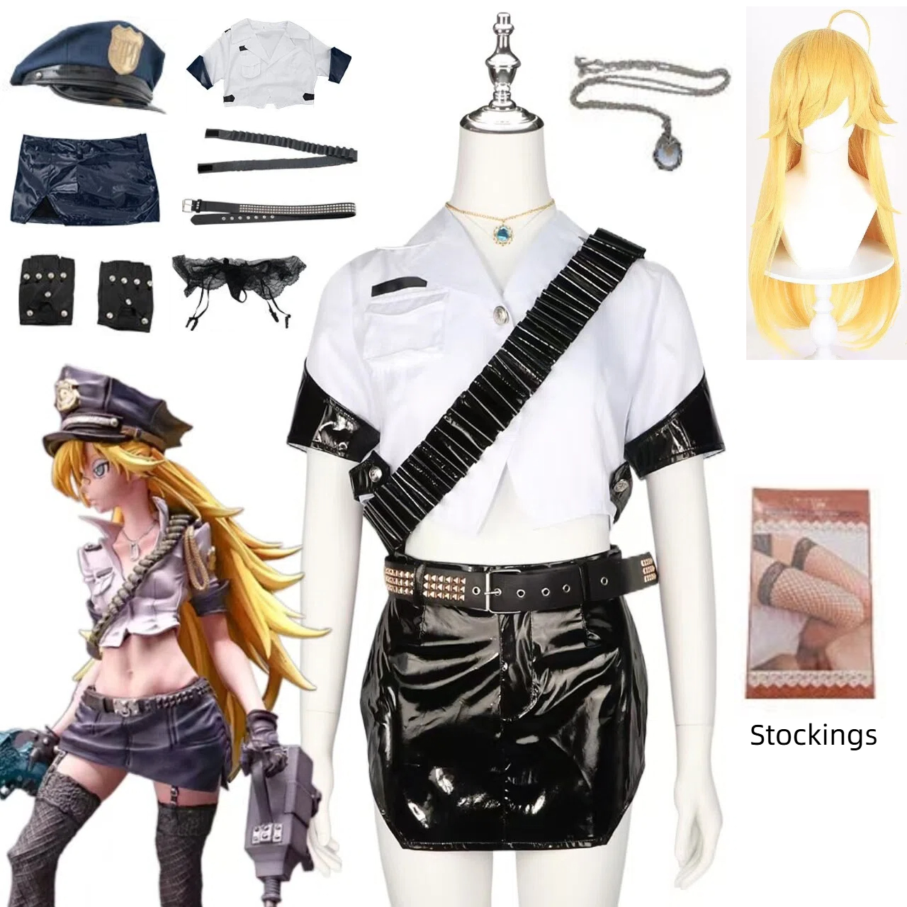 Anime Panty Stocking Cosplay C – обзор и цена Fishnet Stocking Women