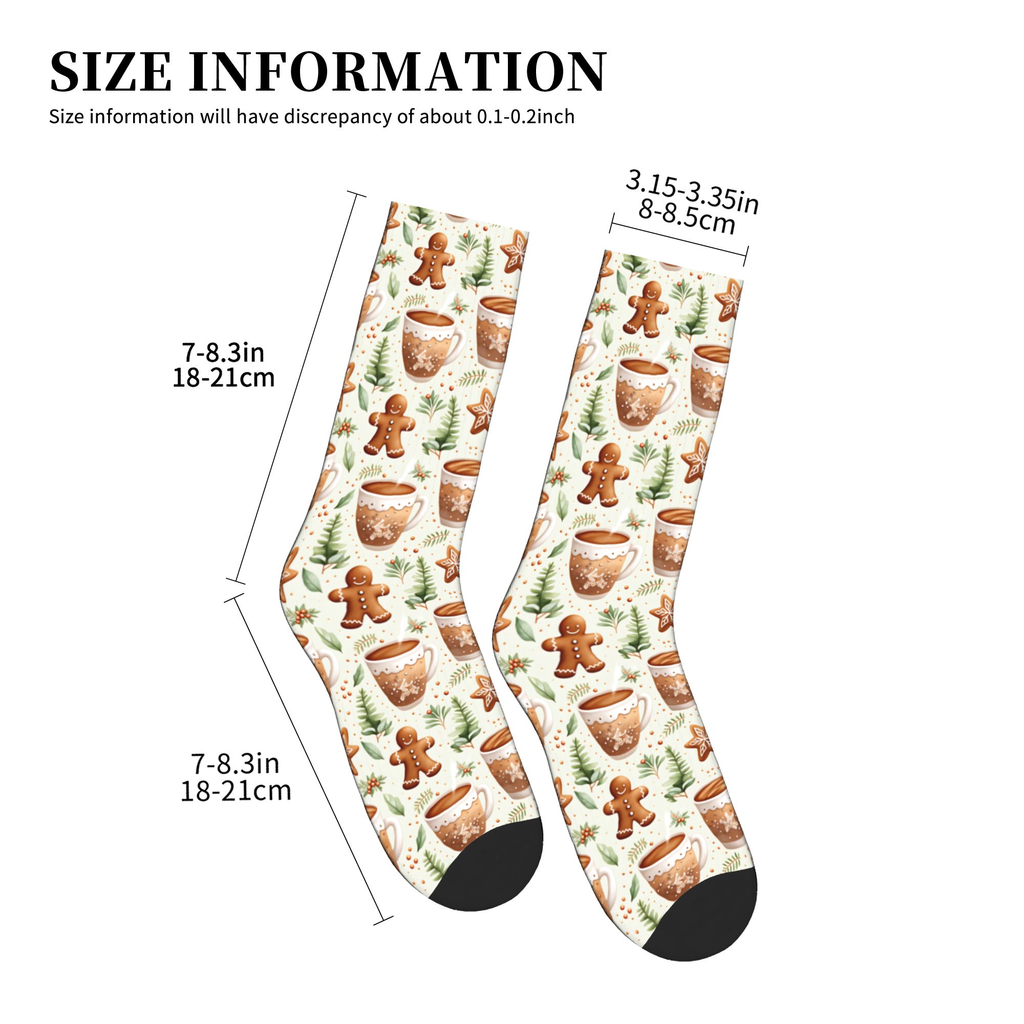 Christmas Gingerbread Man Hot  – обзор и цена Dress Sock Men