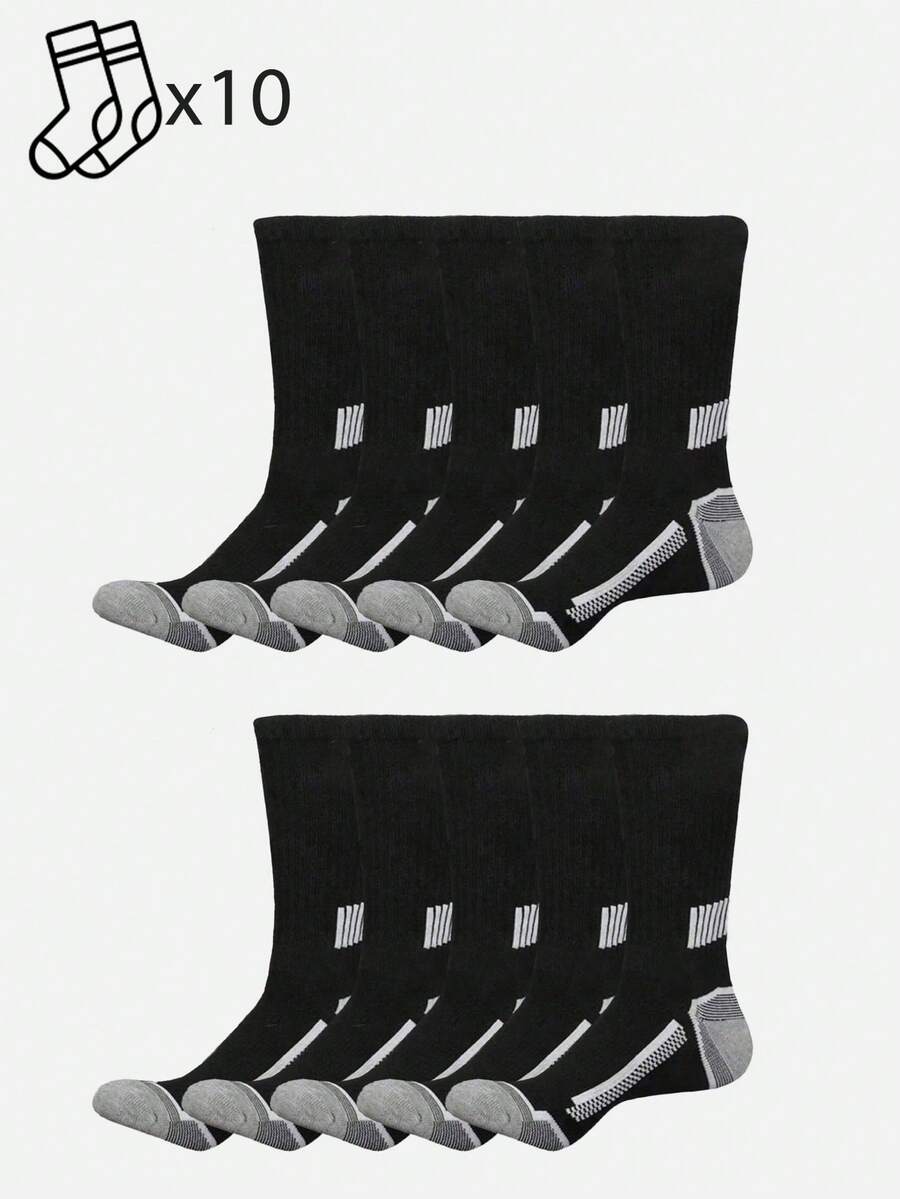 20 Pairs Mens Striped Cushione – обзор и цена Athletic Sock Cushion