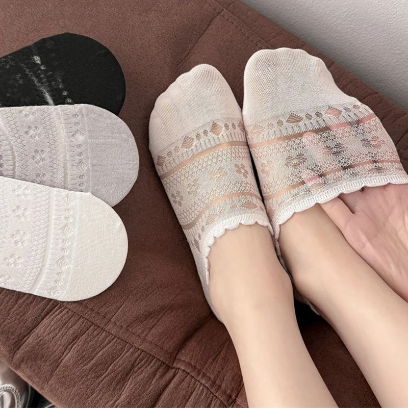 Lace Openwork Ballet Socks for – обзор и цена Invisibility Sock Loafer