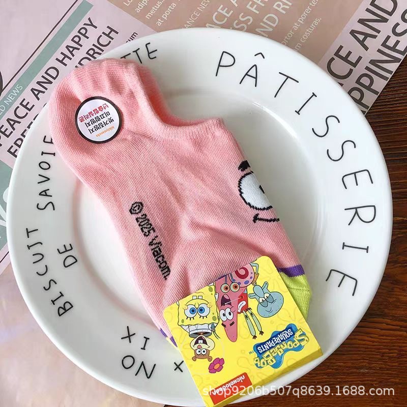 4PCS Hot Cute SpongeBob Square – обзор и цена Invisibility Sock Loafer