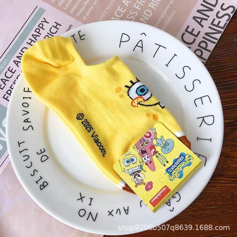 4PCS Hot Cute SpongeBob Square – обзор и цена Invisibility Sock Loafer
