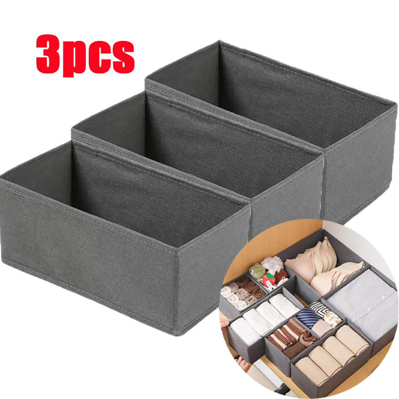 3PC Fabric Underwear Storage B – обзор и цена Sock Organizer Tray