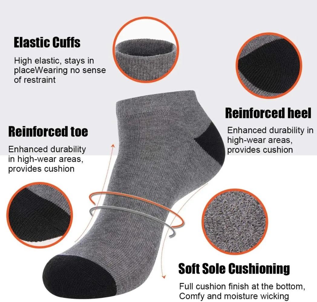 1-10Pairs Breathable Mens Summ – обзор и цена Ankle Sock Low Cut
