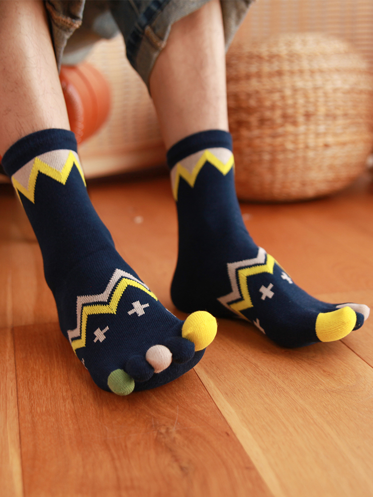 5 Pairs Four-season Pure Cotto – обзор и цена Toe Sock Split