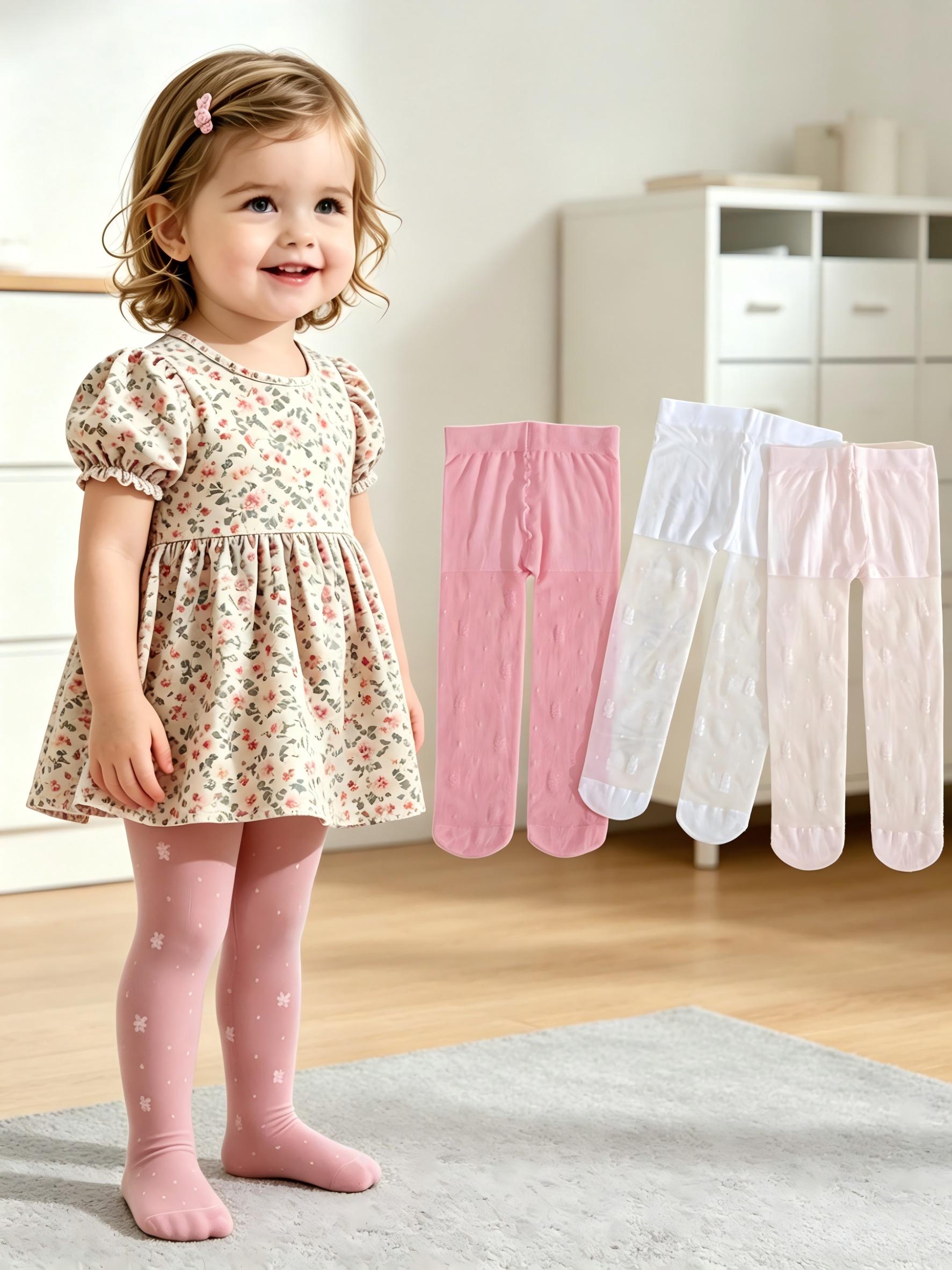 3Pack Toddler Girls Floral Pri – обзор и цена Tights Pantyhose Sheer
