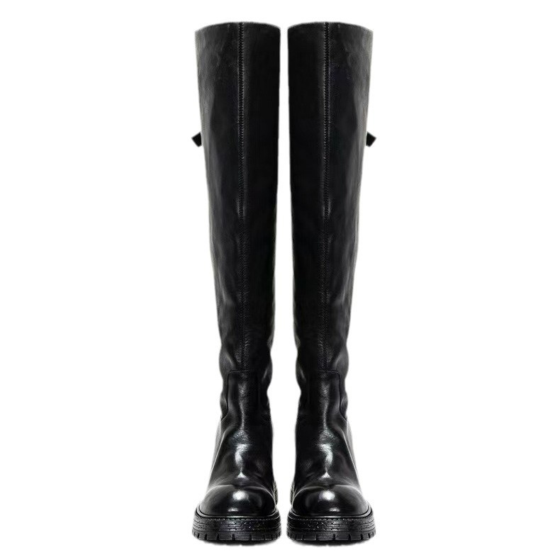 Coarse heeled high heeled boot – обзор и цена Knee High Sock Women