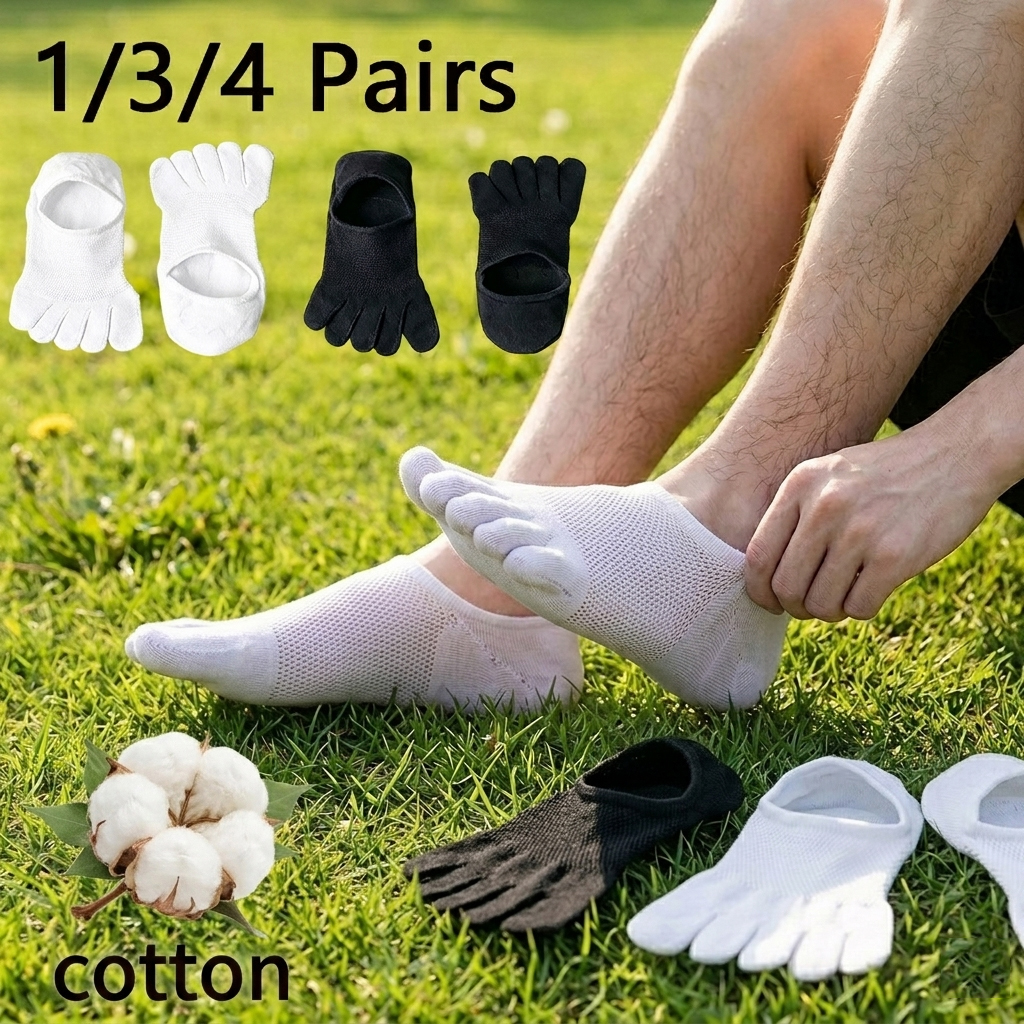 1/3/4 Pairs,Unisex Cotton Five – обзор и цена Toe Sock Split