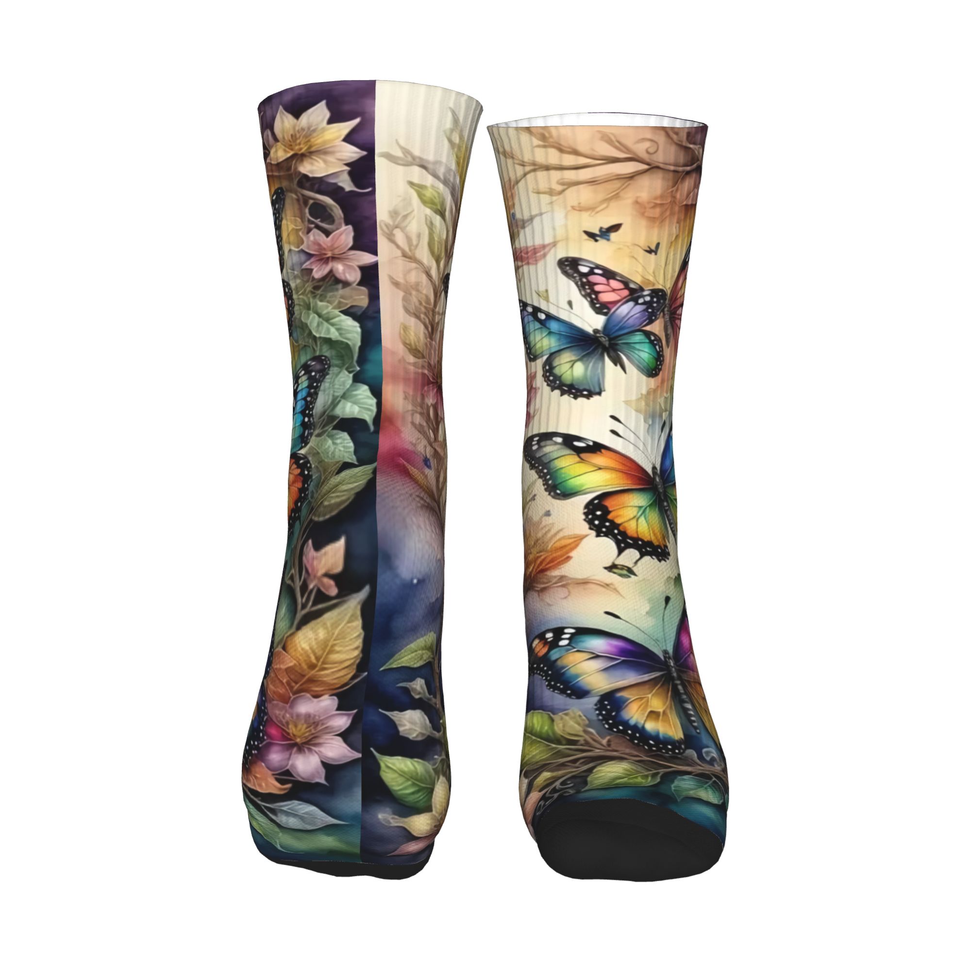Colorful Butterflies and Flowe – обзор и цена Dress Sock Men