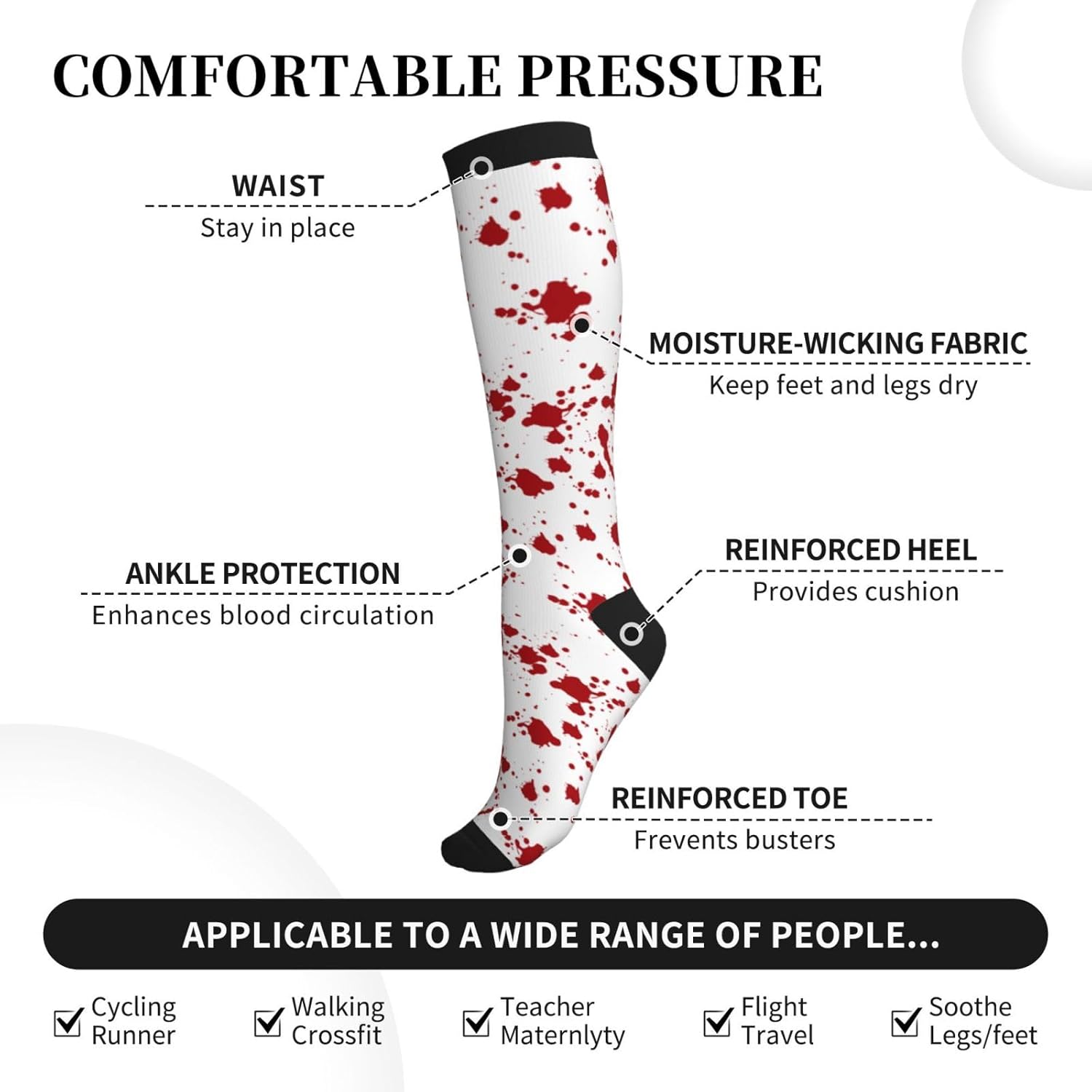 Compression Socks Calf Knee Hi – обзор и цена Knee High Sock Women