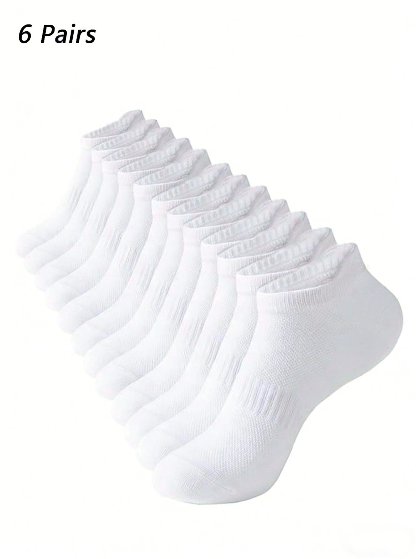 6 Pairs Women Men White Ankle  – обзор и цена No Show Sock Women