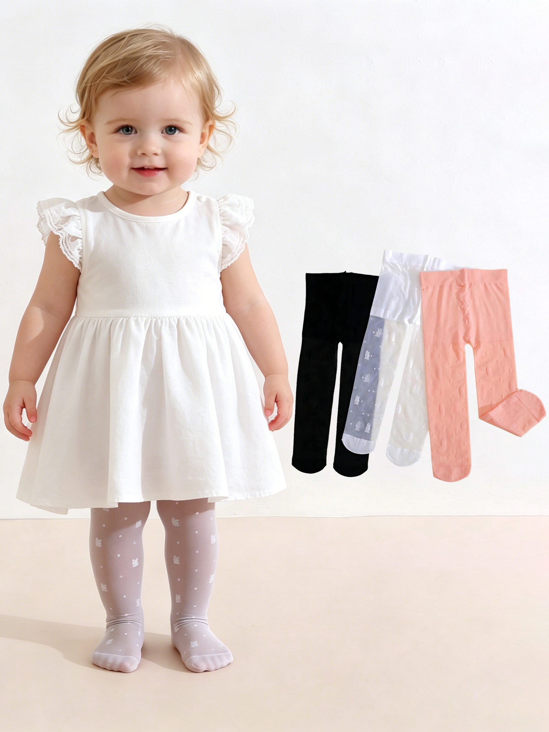 3Pack Toddler Girl Rabbit Prin – обзор и цена Tights Pantyhose Sheer