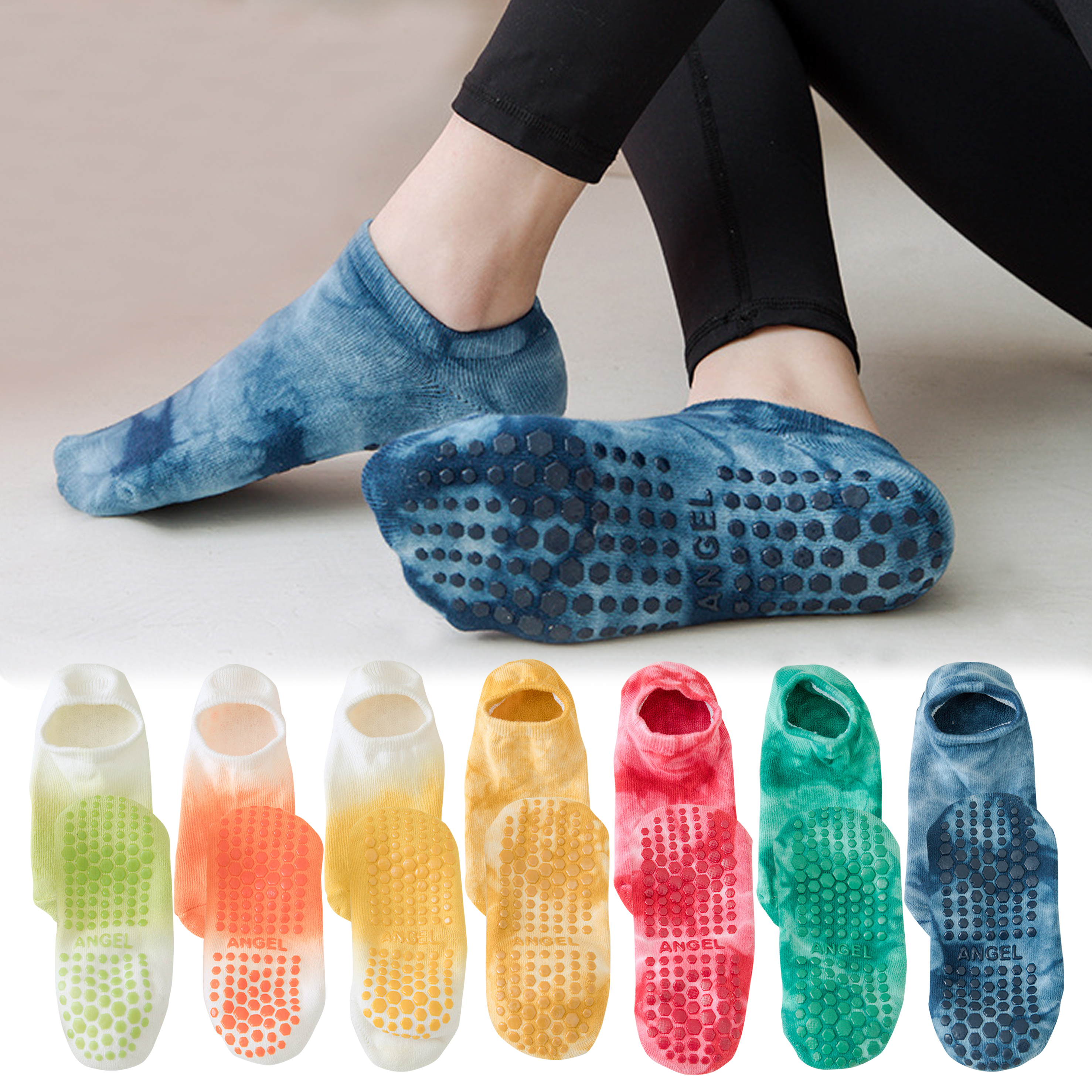 3 Pair Non Slip Yoga Grip Sock – обзор и цена Grip Sock Yoga