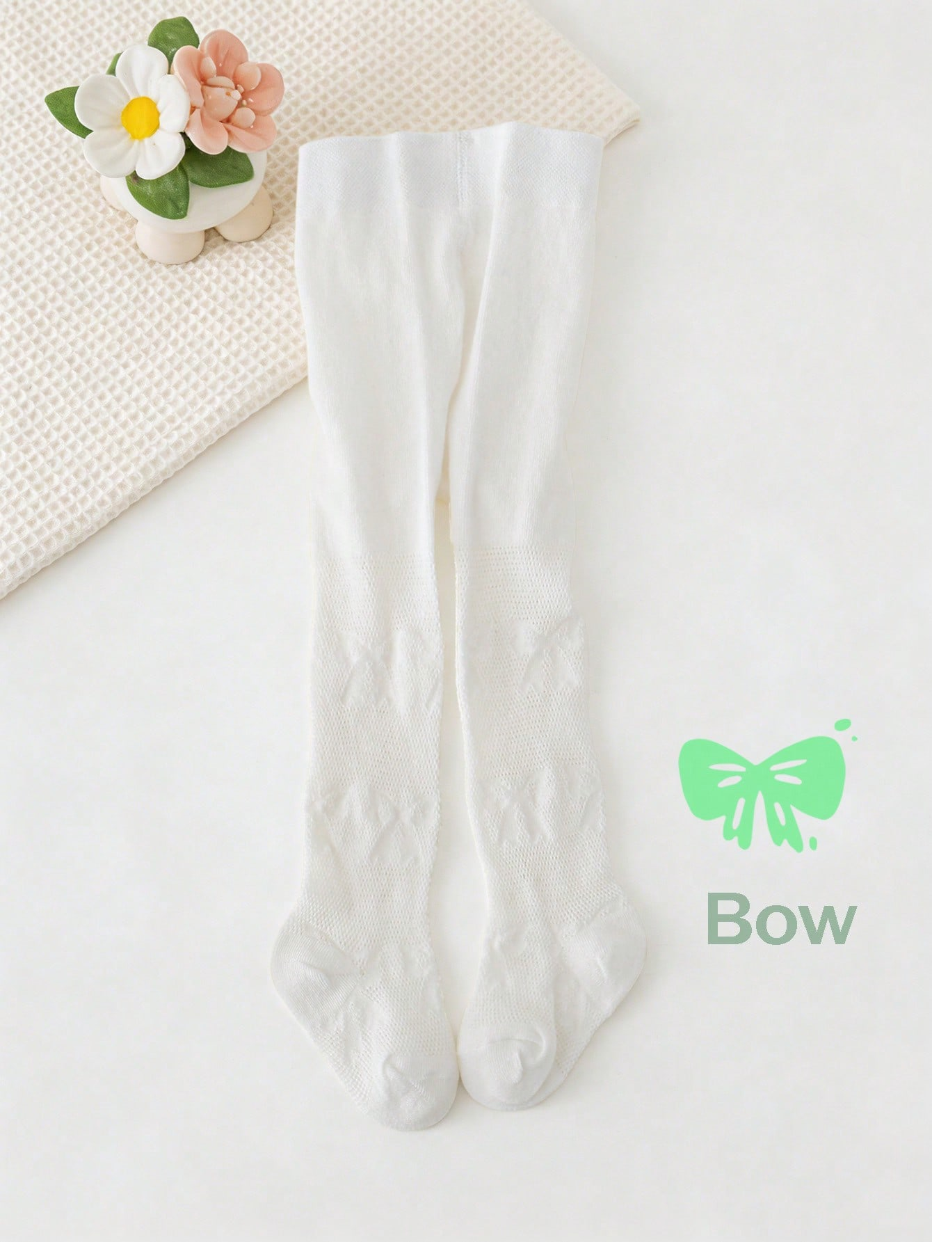 3/1 Pcs Girls White Bow Print  – обзор и цена Tights Pantyhose Sheer