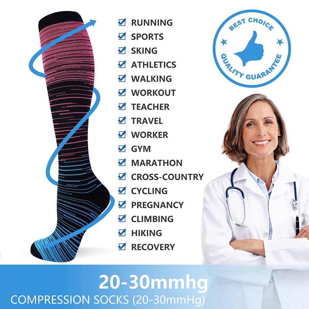 GOMOREON 6Pairs Compression So – обзор и цена Compression Sock Medical