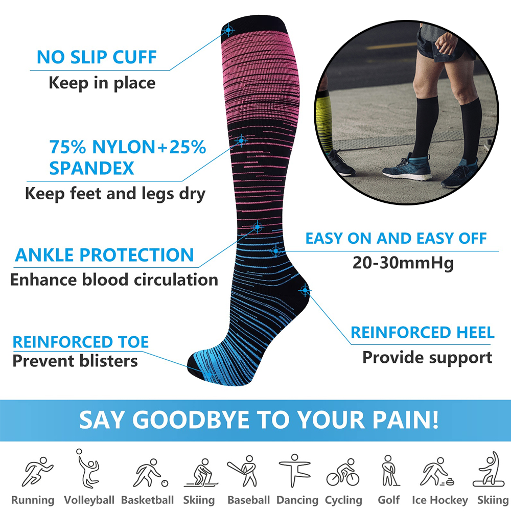 GOMOREON 6Pairs Compression So – обзор и цена Compression Sock Medical
