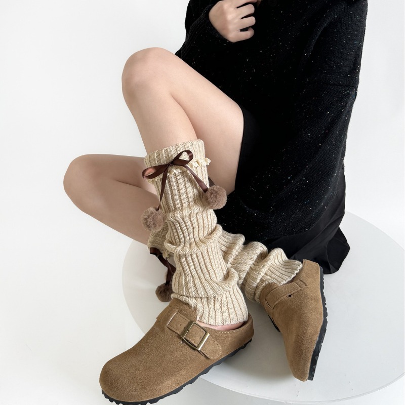 Camel Knit Leg Warmers with Fu – обзор и цена Boot Sock Slouchy