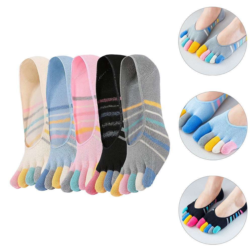 5Pairs Women Finger Toe Socks  – обзор и цена Invisibility Sock Loafer