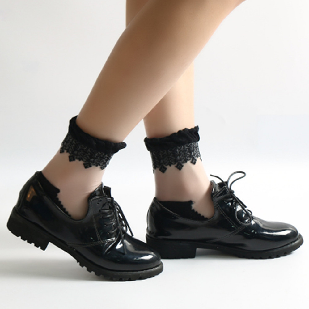Woman Lace short sock thin soc – обзор и цена Invisibility Sock Loafer