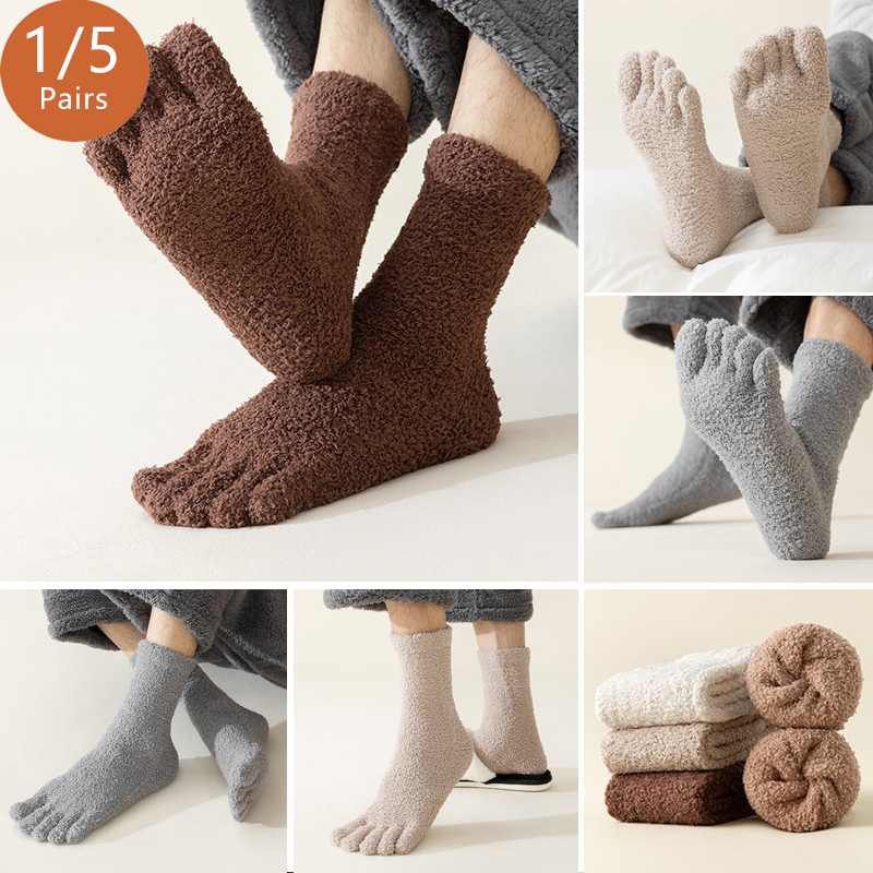 1/5 Pairs Mans Thermal Toe Soc – обзор и цена Thermal Sock Winter